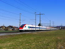 SBB - ICN Adolf Wölfli unterwegs nach Bern bei Lyssach am 26.02.2015