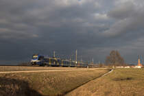 ET 301 von Meridian verlässt Übersee am 6. März 2015 in Richtung München.