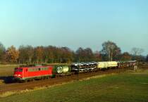 140 299 mit FIR 51802 (Mannheim Rbf–Maschen Rbf) am 24.02.2006 zwischen Bardowick und Radbruch