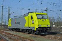 Lok 119 005-6 ist beim Badischen Bahnhof abgestellt. Die Aufnahme stammt vom 16.02.2015.