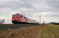 111 171-5 DB Regio bei Reundorf am 04.03.2015.