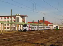 DB 429 126-6 am 08.03.2015 abgestellt vor dem Bw der Erfurter Bahn in Erfurt Ost.
