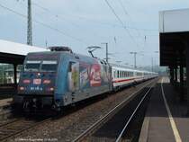 DB BR 101 138-6 vor dem EC 9 Dortmund Hbf - Brig am 15.06.2003 in Weil am Rhein