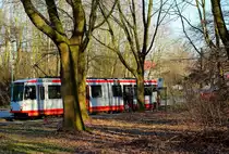 Tw 332 am 11.03.2015 in der Haltestelle Kaltehardt