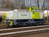 Portraitaufnahme von Captrain 821 (273 004-8) Gladbeck-West 13.03.2015