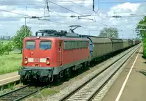 140 814 mit G�terzug Richtung Basel am 19.05.2006 in Auggen