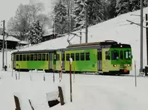 TPC - Aigle-Sépey-Diablerets mit Triebwagen BDe 4/4 N° 402 in Les Echenards - 19.01.2015
