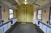 Blick in das Umgebaute Mehrzweckabteil des ex. City-Bahn Wagen Köln Gummersbach 50 80 82-34 160 Bnrdzf 460.0. Aufnahme in Stuttgart HBF im Oktober 2014 eingereit im RE Stuttgart-Aalen.