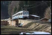 ET 15 erreicht am 24.3.2015 den Ortsrand von Grainau.