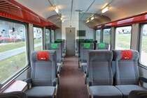 Innenansicht der 1. Kl des Travys (ex. RVT-TRN) ABt EWI 50 85 39-33 202-6, 25.03.2015.