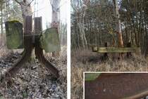 25.3.2015 Swinemünde Przytor, selten anzutreffender Gleisabschluss, Schienen stammen von Hörder Bergwerks- und Hüttenverein 1911.