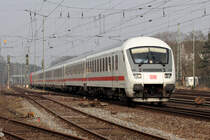IC 2039 nach Leipzig Hbf. mit Schublok 101 048-7 bei der Einfahrt in Verden(Aller) 24.3.2015