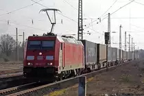 185 337-0 durchfährt Haltern am See 8.4.2015