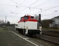 364 578-5 AIXrail rangiert in Eschweiler-Hbf.
Aufgenommen vom Bahnsteig 1 in Eschweiler-Hbf. 
Am 28.3.2015.