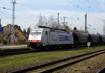 Am 11.04.2015 kam die E 186 237 von der LTE aus Richtung Hannover nach Stendal und fuhr weiter in Richtung Magdeburg.