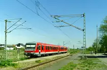 628 321 als RB 18167 (Bensheim–Worms) am 16.04.2007 in Hofheim (Ried)