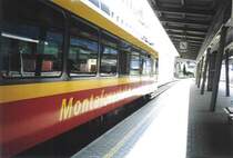Die Montafonerbahn am 7.6.03 in Bludenz