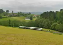VT 08 + VT 07 bei einer Sonderfahrt am 24.05.2014 bei Osterbrünnl.  