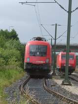 1116 003-3 geh�rt zu den Maschinen der �BB die mittlerweile mit G�terz�gen bis nach Maschen kommen.