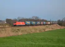 185 288 mit einem umgeleiteten KLV am 01.04.2014 bei Rann.