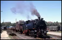 991731 hat am 2.5.1990 vor einen Rollwagen Güterzug gespannt.