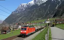 181 102-1 mit einem Öler bei Silenen 9.4.15