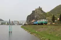 122 031-8 und 122 016-9 zu sehen am 25.04.15 in Ústí nad Labem-Střekov.