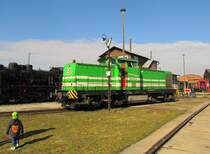 EB 22  Lisa 2  am 06.04.2015 beim Führerstandsmitfahrten im Eisenbahnmuseum Arnstadt.