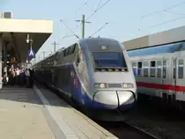 SNCF TGV Duplex am 24.04.15 in Mannheim Hbf