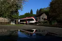 R4358 am Morgen des 30.04.2015 bei der einfahrt in den Bahnhof Deutschlandsberg.
