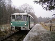 Ferkeltaxe 772 312-5 am 10.02.07 am Hp Zellwald.