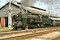 919.138, am 10.Mai 2003 mit einem Sonderzug bei der Ausfahrt aus dem Wiener S�dbahnhof (Ost)