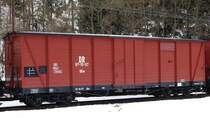 G�terwagen 97-10-57 am 3.2.07 im Bf Schl�ssel.