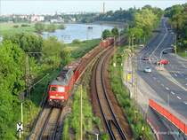 Ludmilla DB 232 437 mit einem G�terzug bei Dresden-Kemnitz; 18.05.2006
