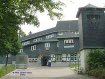 Geb�ude und Eingang zur Bergstation Lichtenhain am 22.06.2003.