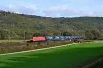 152 141 mit KT 43764 Novara - Rostock Seehafen am 14.10.2014 bei Freden