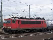 155 195 wartet auf ihre weiterfahrt in Richtung Mannheim Rangierbahnhof,30 Minuten vorher habe ich sie in WEinheim schon erwischt.