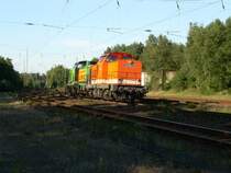 Locon 212 mit einer Schwesterlok (ex BUG) am 10.9.2006 in Eystrup