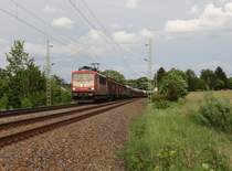 Endlich hat es die 155 219-9 auch mal ins Vogtland geschafft. Hier am 19.05.15 an der Schöpsdrehe bei Plauen/V. zu sehen.