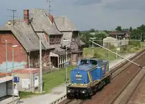 MWB V 1203 als Tfzf (D) 94414 (Stendal–Lehrte) am 07.08.2012 in M�ringen (Altmark)