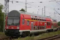 Am Ende des RE 18590 hing der schmuzige DABbuzfa 760 von Berlin Hbf(tief)nach Warnem�nde.06.06.2015
