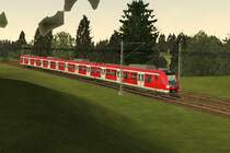 Die S6 M�nchen-Ostbahnhof - Starnberg, durchf�hrt in k�rze mit 423 178 den Bahnhof Muehltal