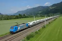 Die LTE 185 529 war am 03. Juni 2015 mit dme Autozug 41443 unterwegs, und wurde von mir bei Trieben fotografiert.