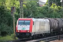 ITL 185 650-9 durchfuhr mit einem kurzen Kesselwagenzug am 06.06.2015 Hamburg-Harburg in Richtung Süden.