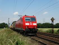 DB Schenker Rail 185 173-2 mit KLV am 06.06.15 bei Mainz Bischofsheim 