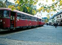 Bei einer Fahrt in den Hohen Venn, f�hrte uns die Tour auch mitten durch Olef, hier mitten auf den Marktplatz. 