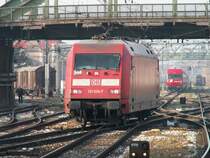 101 034-7 auf dem Weg in die Traktion Wien-West, 17.2.2007