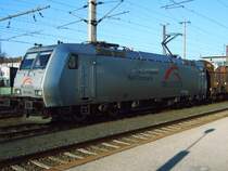 Die 185 539 war am 17.02.2007 nach Wels gekommen um G�terwagen vom Verschubbahnhof abzuholen.