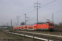 112 190 mit RE Richtung Rostock/Stralsund auf dem n�rdlichen Berliner Aussenring kurz hinterdem Karower Kreuz am 17.2.2007.
