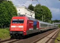 Werbelok 101 006  BERN BERNER OBERLAND himmlisCH Schweiz jetzt buchen und geniessen  mit dem IC 2379 Stralsund - Hamburg Hbf; Friedrichsruh, 23.06.2015
